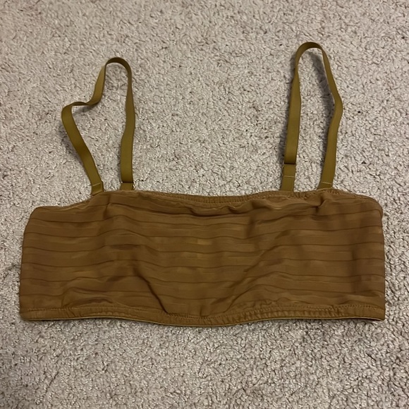 Madewell Sheer Stripe Dani‎ Bandeau Bralette S - Picture 3 of 5